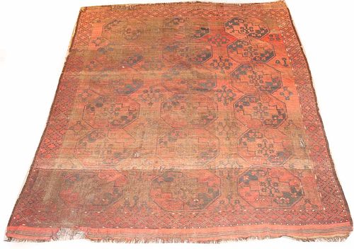 Ersari Afghan Carpet and Ersari Afghan Fragment