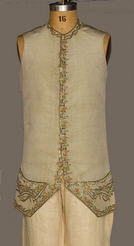 GENT'S EMBROIDERED WAISTCOAT, 1755-1765
