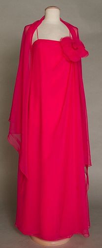 MOLLIE PARNIS EVENING GOWN, 1970-1980s