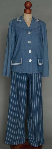 LADY'S CHAMBRAY SAILING OUTFIT, c. 1940