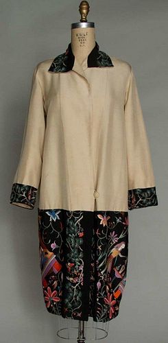 EMBROIDERED SILK COAT, EGYPT, 1929