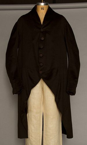 MAN'S WOOL FROCK COAT, AMERICA, 1800-1840