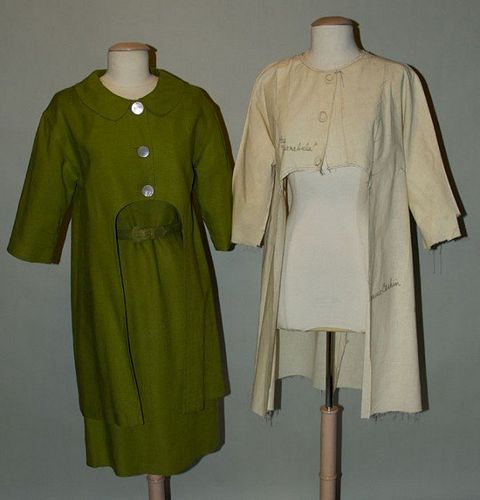 BONNIE CASHIN DRESS & PARABOLA COAT, 1952