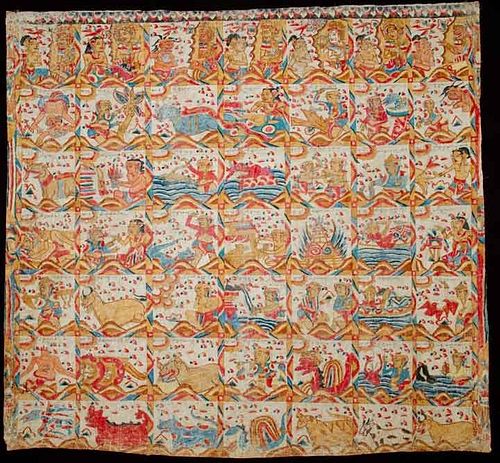 PAINTED STORY CLOTH, BALI, 19TH C