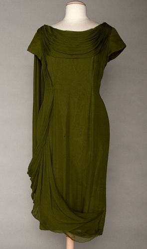 MADAME GRES CHIFFON EVENING DRESS, 1960