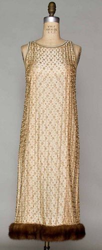 NORELL BEADED EVENING GOWN, 1963