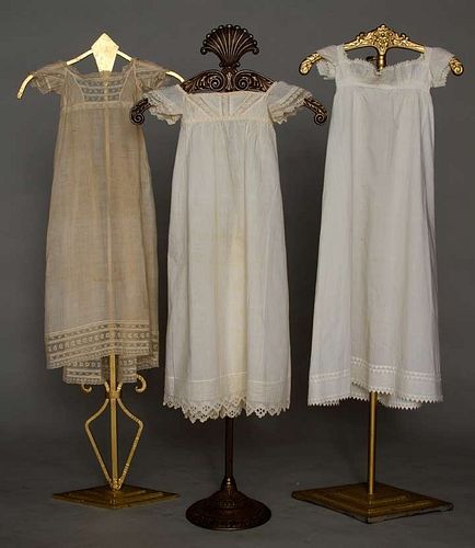 THREE INFANT GOWNS, 1818-1825