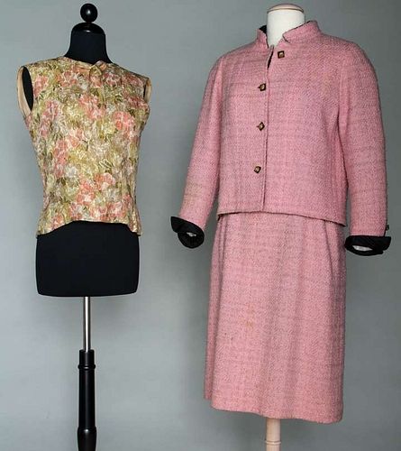 CHANEL PINK WOOL SUIT, 1963-1965