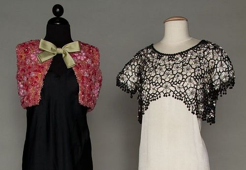 TWO BEADED EVENING TOPS, 1957 & 1980