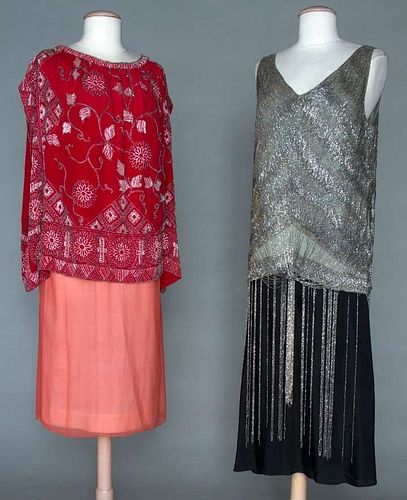 TWO BEADED TOPS, 1920s