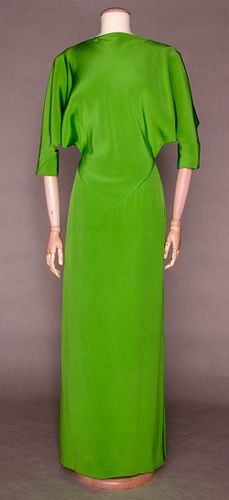 GRES SPRING GREEN EVENING GOWN, 1972