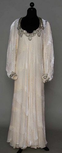 STAVROPOULOS IVORY BALL GOWN, c. 1980