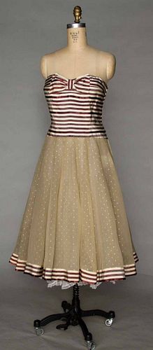 CHANEL COUTURE SUMMER PARTY DRESS, 1956