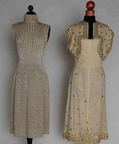 TWO TRIGERE PARTY DRESSES, 1953 & 1968