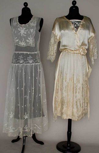 TWO SUMMER PARTY DRESSES, 1920s
