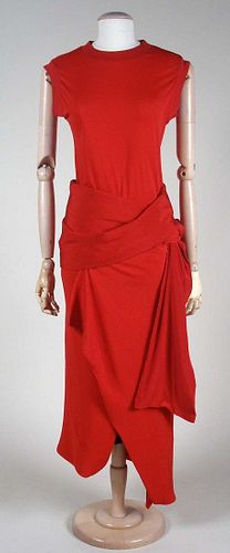 RED SILK YAMMAMOTO GOWN, 2000s
