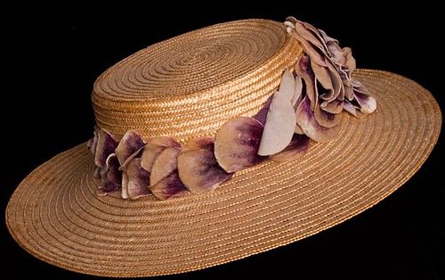 LADY'S OVERSIZE STRAW HAT, c. 1906