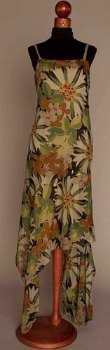 FLORAL CHIFFON EVENING GOWN, FRANCE, 1928