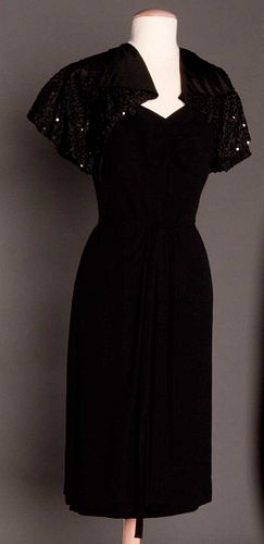 GILBERT ADRIAN COCKTAIL DRESS, c.1944