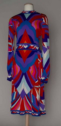 LEONARD OP-ART JERSEY DRESS, 1970s