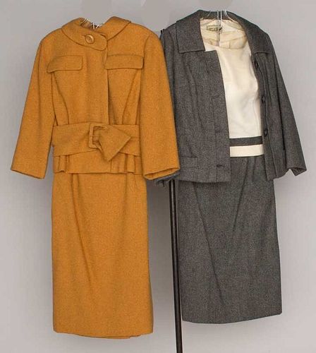 TWO DIOR SKIRT SUITS, 1960s