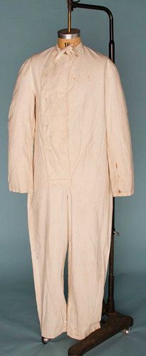 SURGEON'S COVERALLS & HOOD, EARLY 20TH C