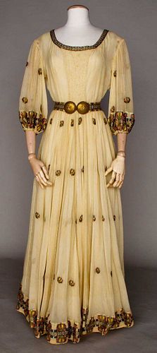 EMBROIDERED EXPORT DRESS, TURKEY, 1930s