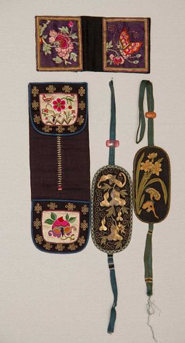 MONEY & SPECTACLE CASES, CHINA, 19TH-20TH C