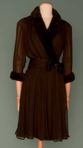 NINA RICCI CHIFFON COCKTAIL DRESS, 1965