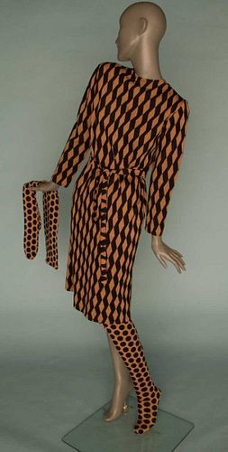 GERNREICH DRESS & STOCKING SET, 1960s