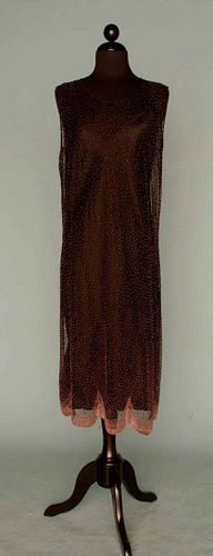 COPPER BEADED DRESS, 1920s