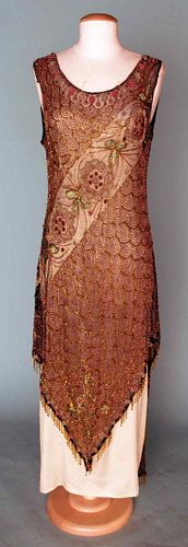 BEADED & EMBROIDERED PARTY DRESS, 1920s
