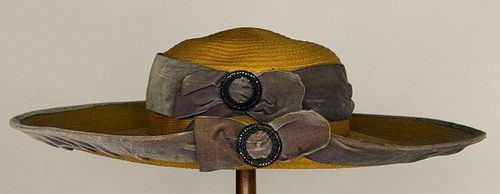 MME. GEORGETTE STRAW HAT, PARIS, c. 1910