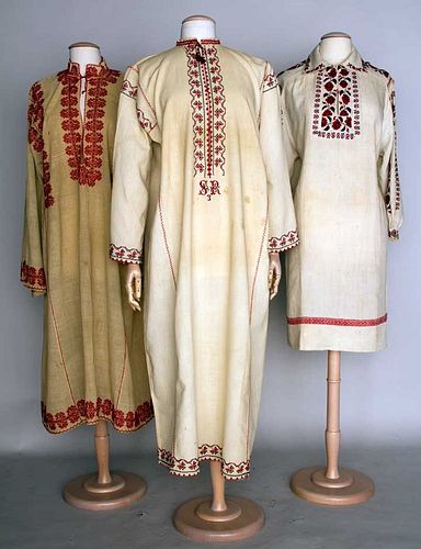 THREE REGIONAL DRESSES, c. 1900