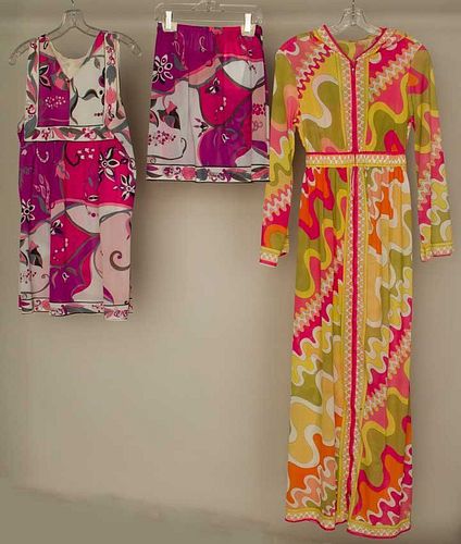 THREE PIECES PUCCI LINGERIE, 1960-1970s