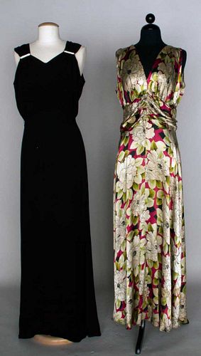 TWO SUMMER GOWNS, c. 1940