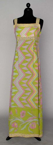 PUCCI SILK EVENING GOWN, 1960s