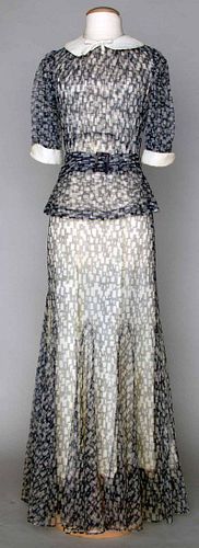 AFTERNOON DRESS & JACKET, EARLY 1930s