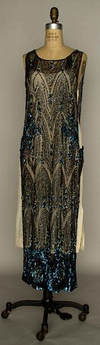SEQUIN TABARD DRESS, EARLY 1920s
