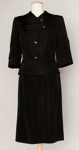 ADRIAN AFTERNOON SKIRT SUIT, 1940-1950s