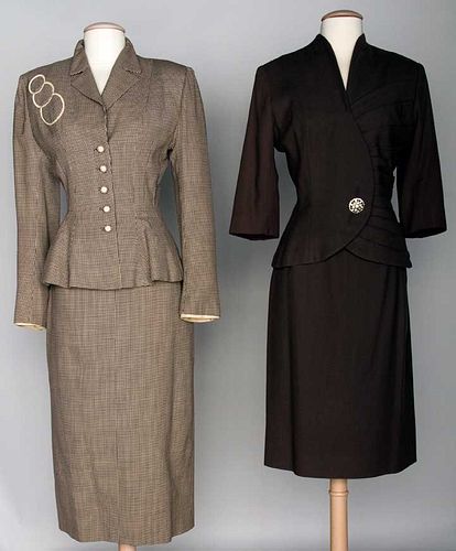 TWO LILLI ANN SKIRT SUITS, 1945-1955