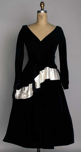OLEG CASSINI DEADSTOCK EVENING DRESS, c. 1955