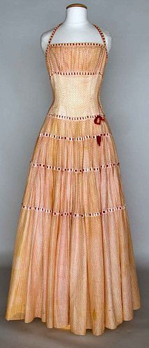 DOTTED SWISS SUMMER GOWN, 1950s