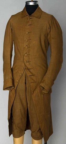 MIDDLE CLASS MAN'S DAY SUIT, RHODE ISLAND, 1780s