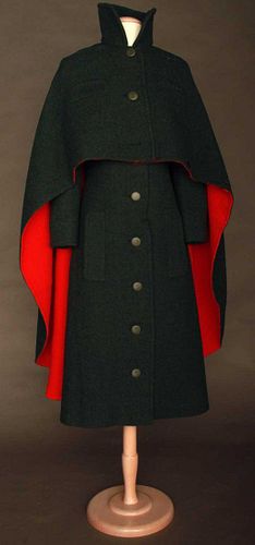 PIERRE CARDIN COAT DRESS & CAPE, 1970s