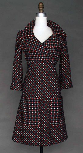 PIERRE CARDIN WOOL DRESS, 1970s