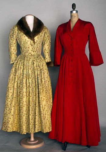 TWO HOSTESS ROBES, 1950s