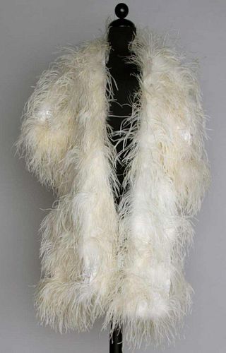 MR BLACKWELL FEATHER COAT, 1980s