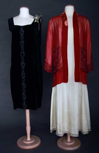 TWO BEADED GARMENTS, 1920s