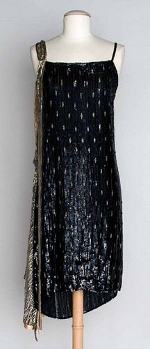 SEQUIN FLAPPER DRESS, 1920s